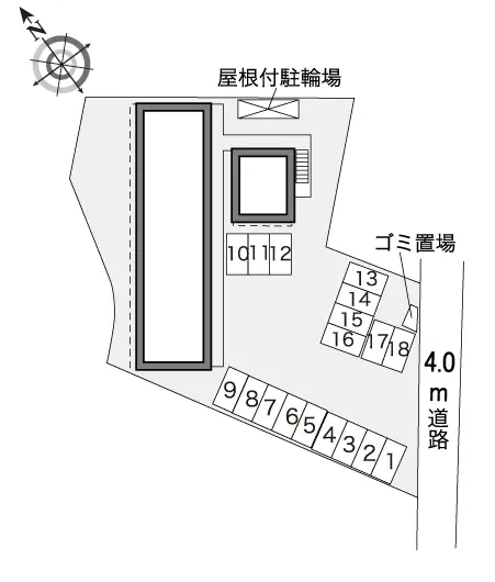 ★手数料０円★銚子市本城町４丁目　月極駐車場（LP）